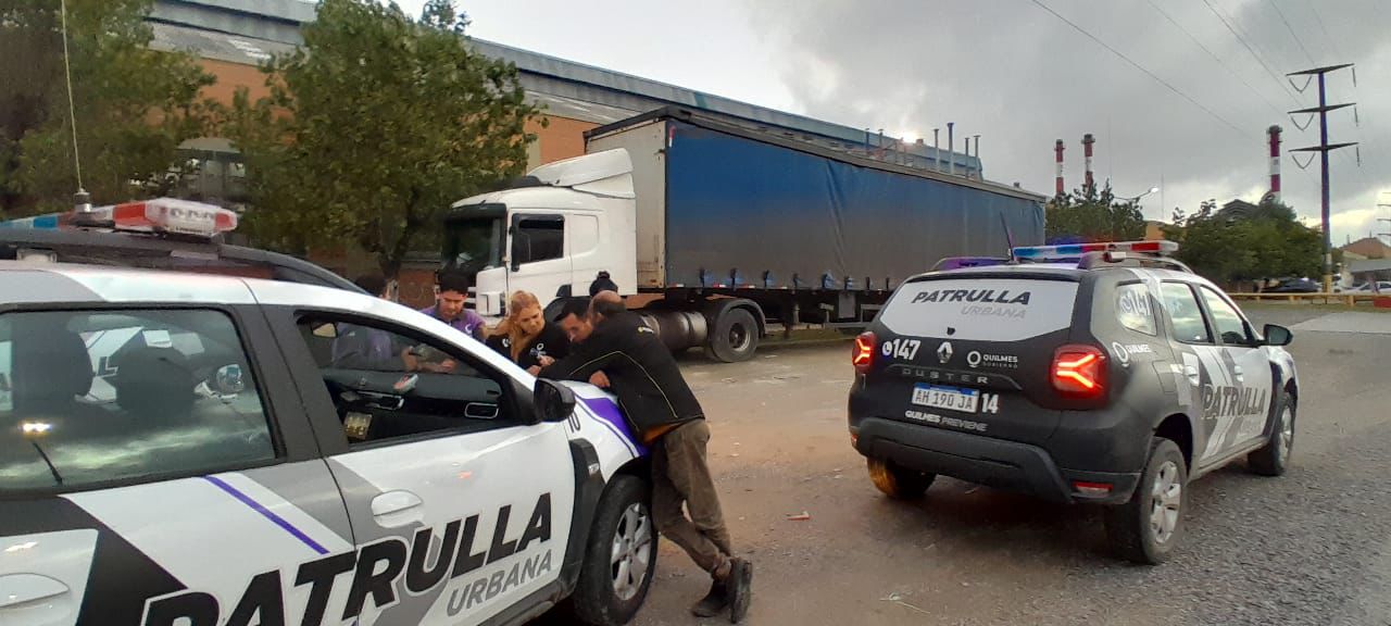 quilmes camión postes