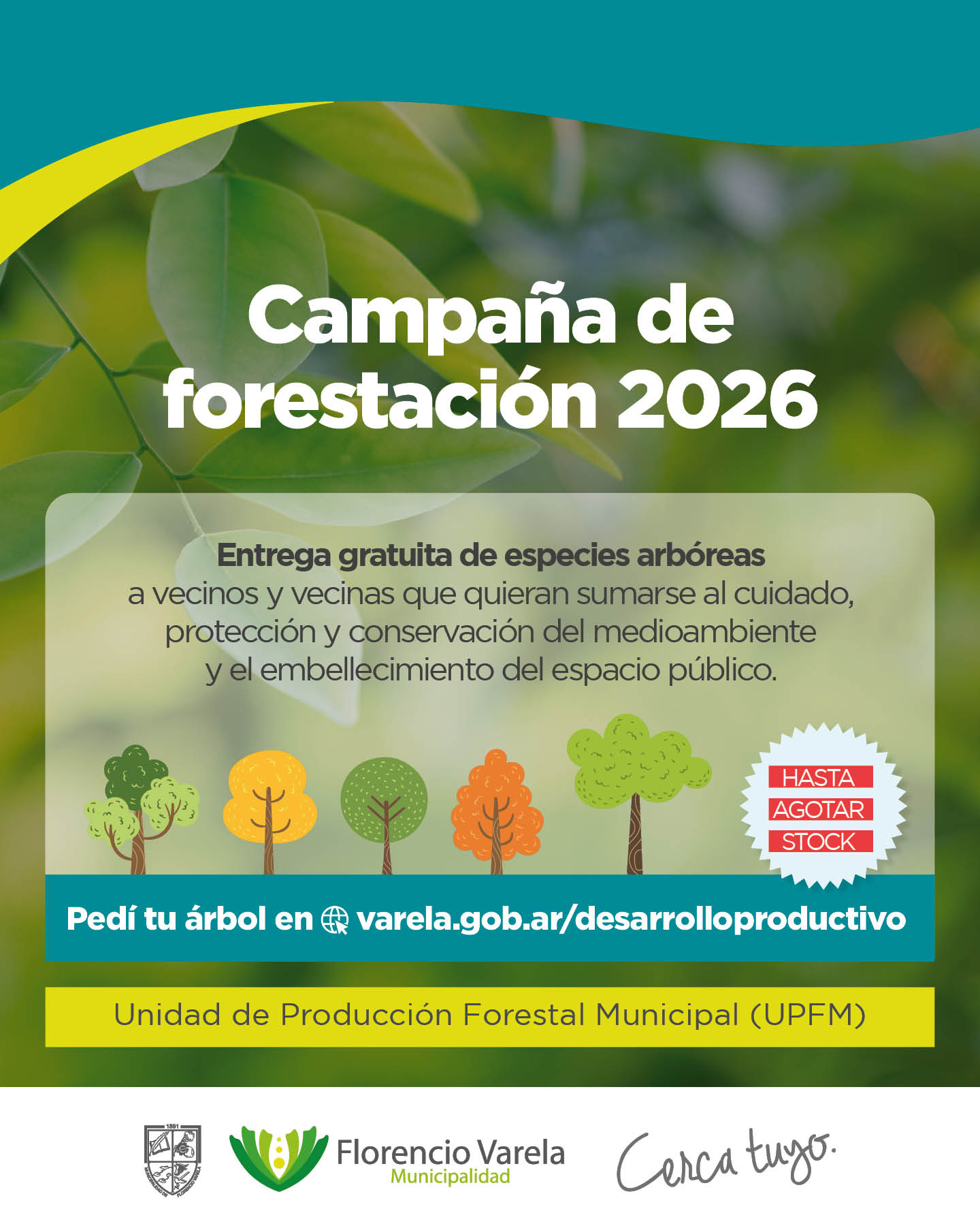 Varela: invitan al programa de forestación.