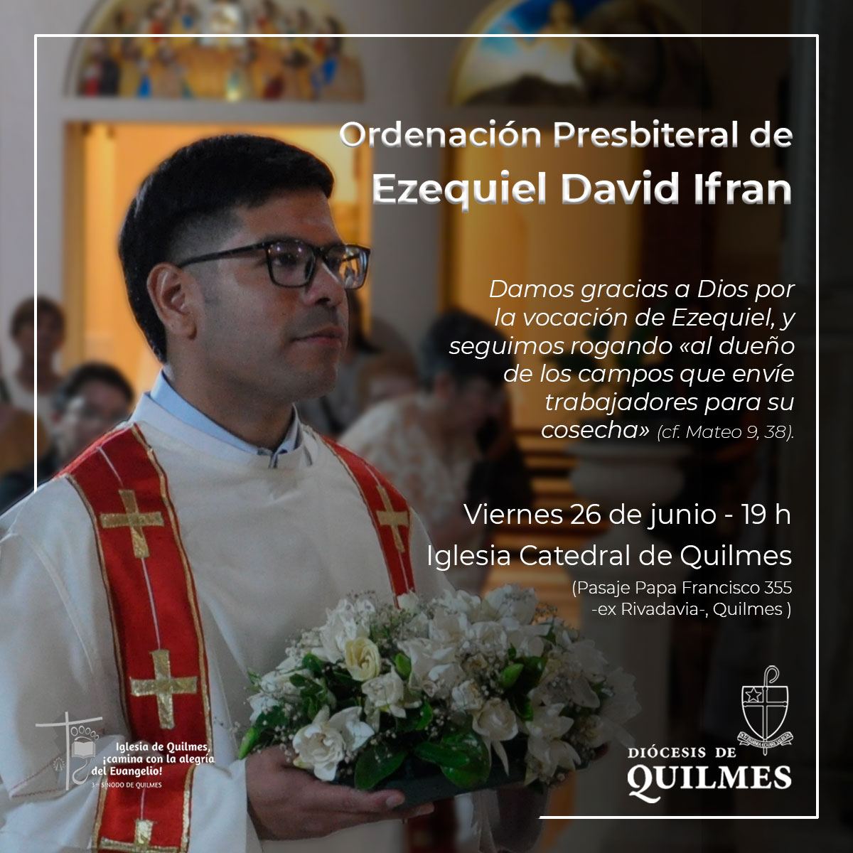 Ordenación Sacerdotal en Quilmes de Ezequiel David Ifran