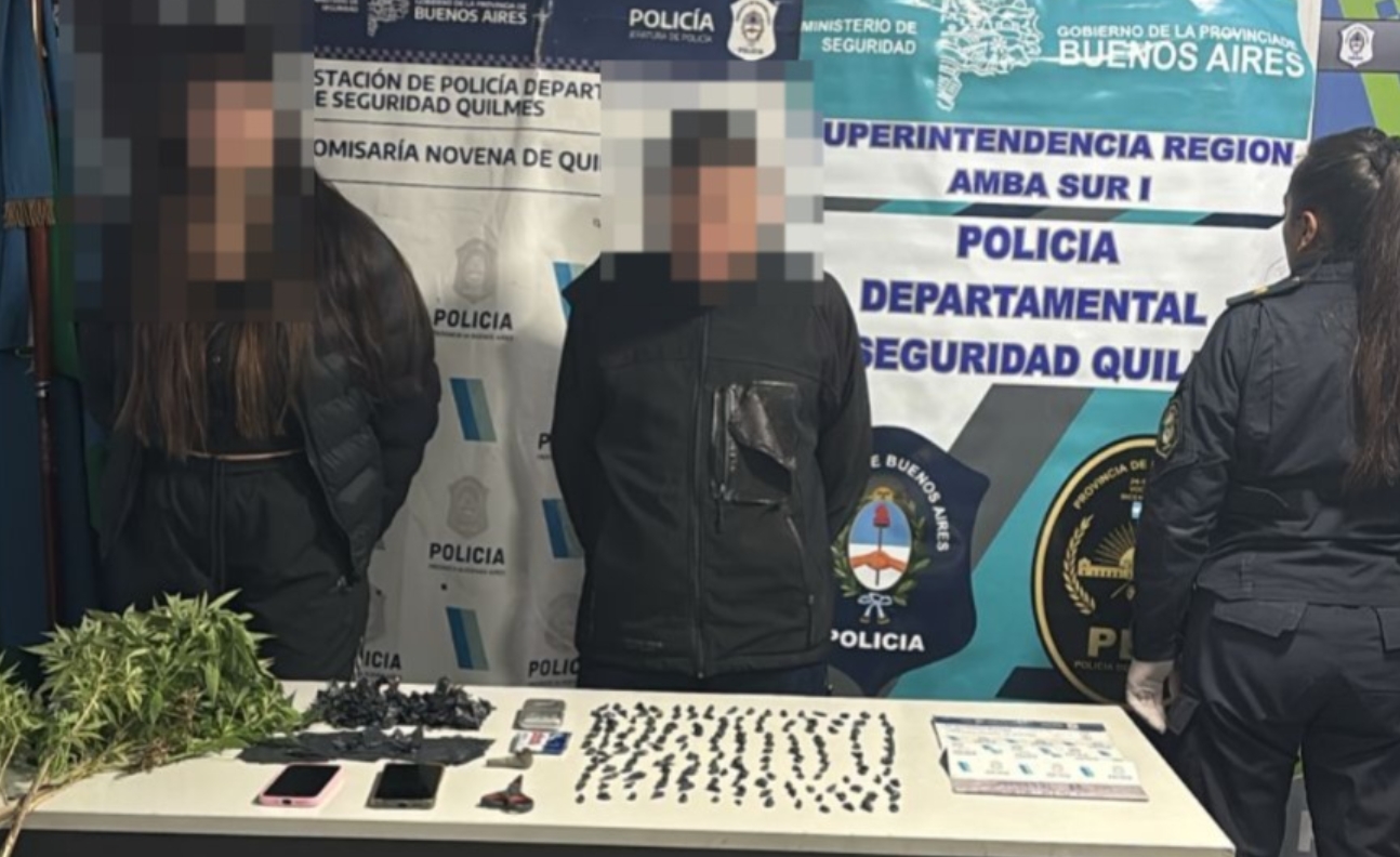 detenidos droga quilmes
