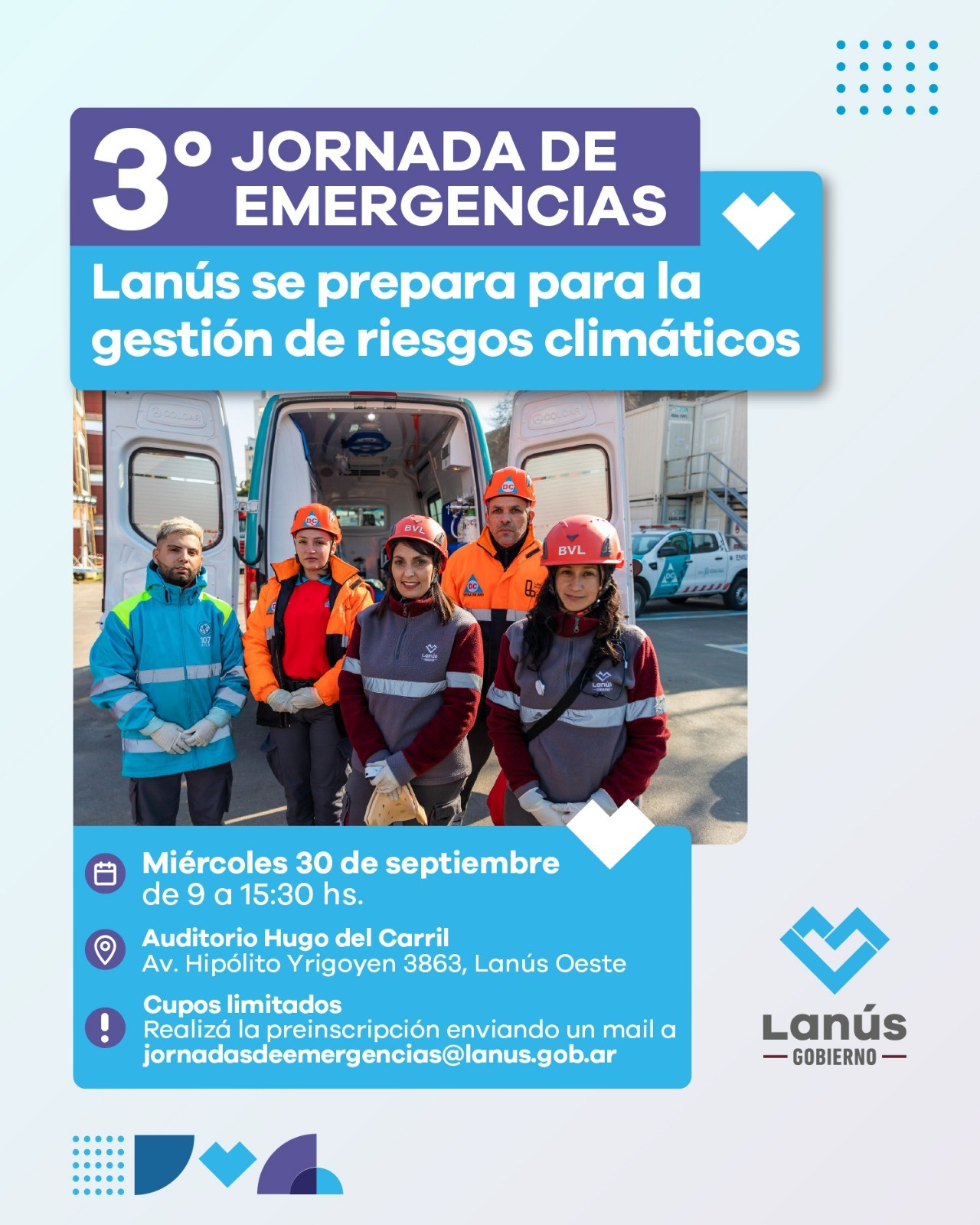 Se realizará la 3° Jornada de Emergencias en Lanús Oeste