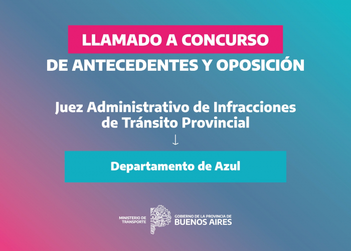 Juez Administrativo de Infracciones: Concurso de Antecedentes y Oposición