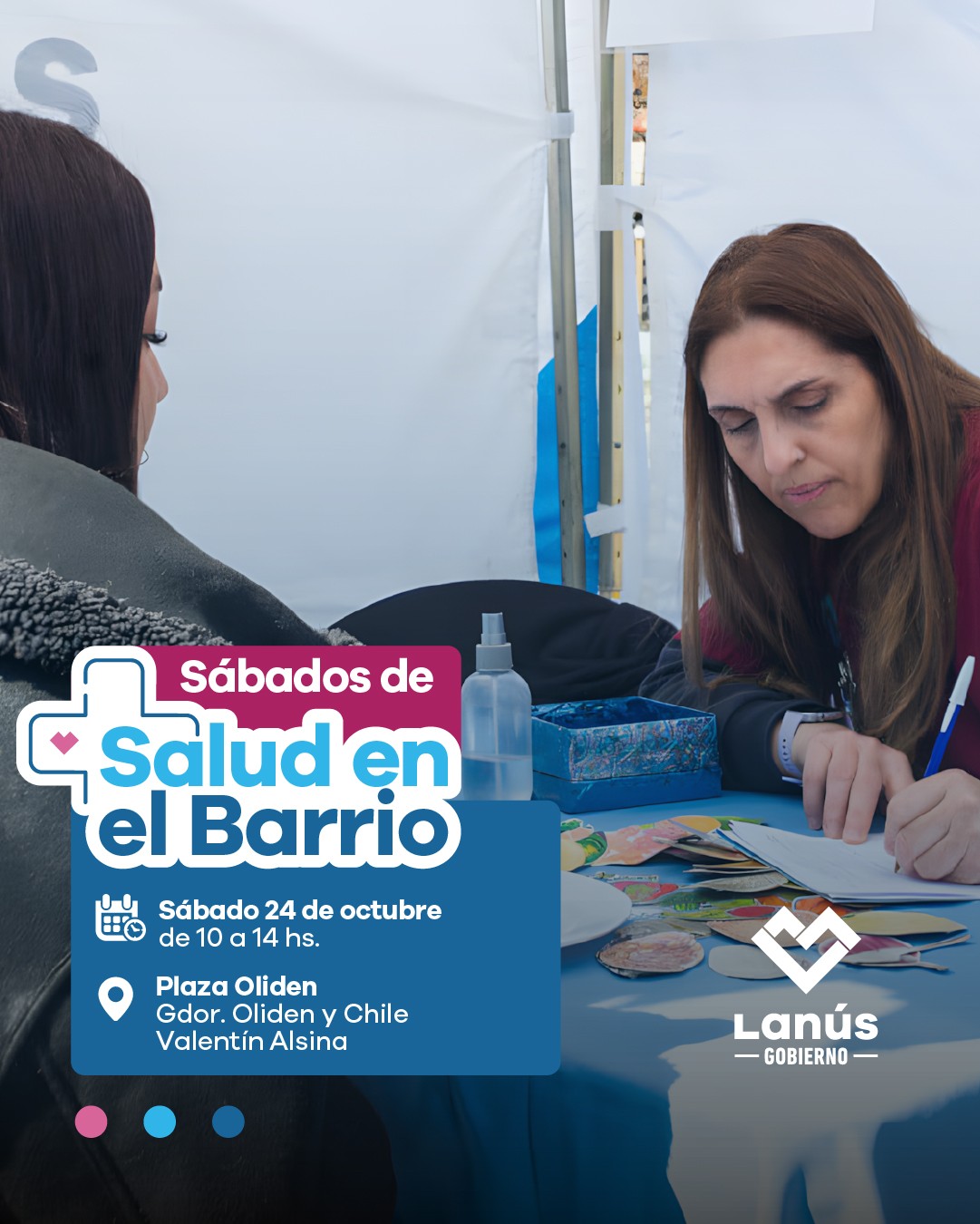 Nuevo operativo de "Sábados de Salud en el Barrio" en Valentín Alsina